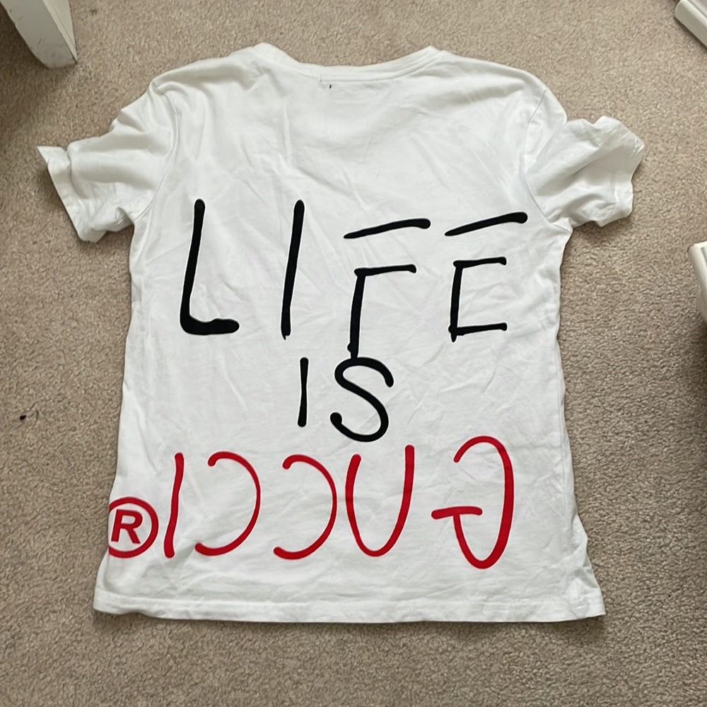 Gucci “Life is Gucci” Woman’s T-shirt - Picture 2 of 4